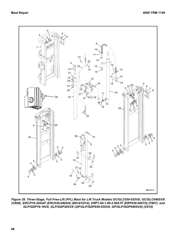 Yale B875 (GPGLPGDP040VX-GPGLPGDP070VX) Forklift Service Manual 3 Yale B875 (GPGLPGDP040VX-GPGLPGDP070VX) Forklift Service Manual - Image 3