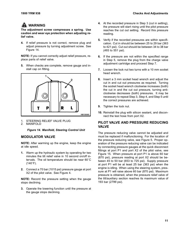 Alternative view of Yale B876 (GDP80-120DB Europe) Forklift Service Manual