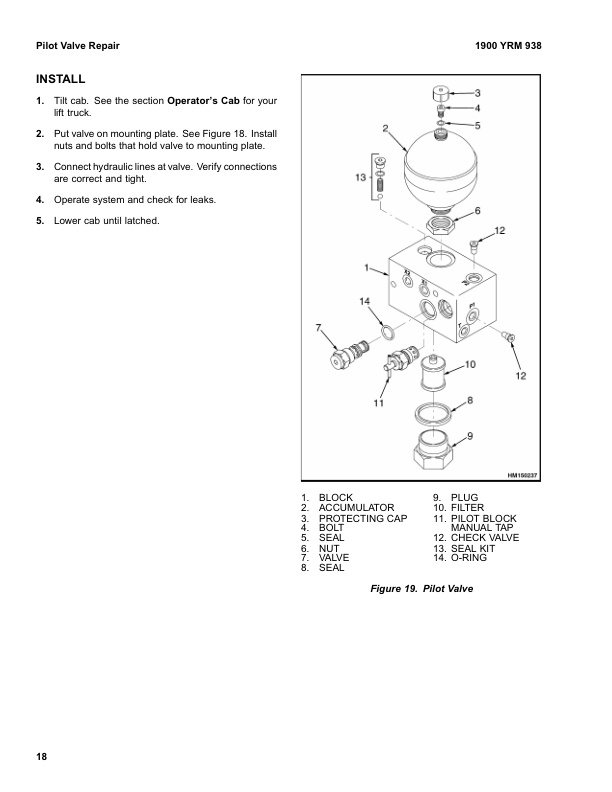 Alternative view of Yale B877 (GDP130-160EB Europe) Forklift Service Manual