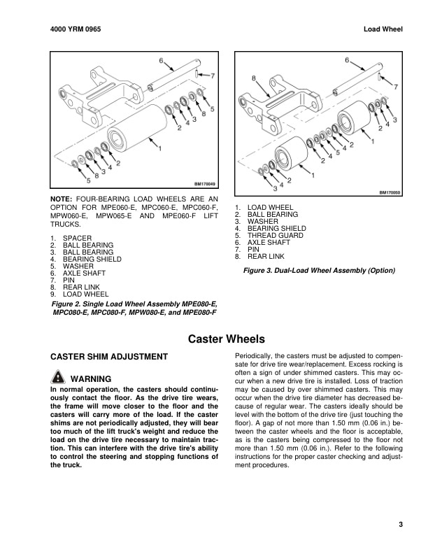 Yale B891 (MPW080) Forklift Service Manual 3 Yale B891 (MPW080) Forklift Service Manual - Image 3