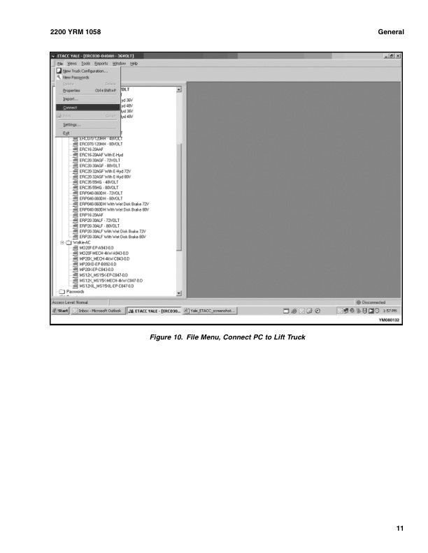 Alternative view of Yale B904 (MPC060-F ) Forklift Service Manual