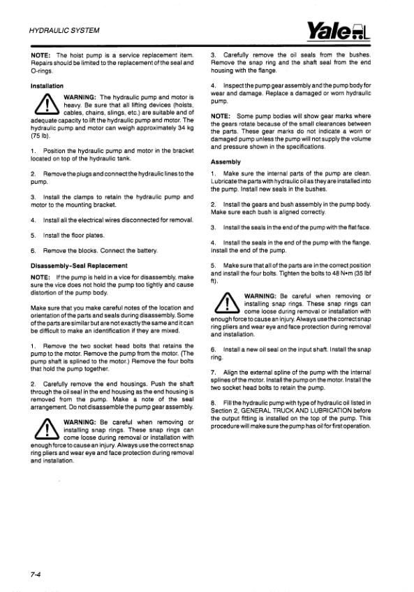 Yale C807 (ERCERP 161820 ATF Europe) Forklift Service Manual 3 Yale C807 (ERCERP 161820 ATF Europe) Forklift Service Manual - Image 3