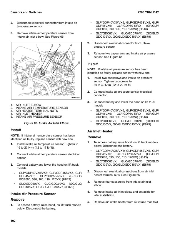 Yale C810 (GDPGLP16-18VX, GDPGLP20SVX Europe) 01.2023 Forklift Service Manual 3 Yale C810 (GDPGLP16-18VX, GDPGLP20SVX Europe) 01.2023 Forklift Service Manual - Image 3