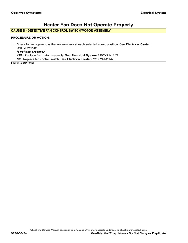 Alternative view of Yale C810 (GDPGLP16-18VX, GDPGLP20SVX Europe) Forklift Service Manual