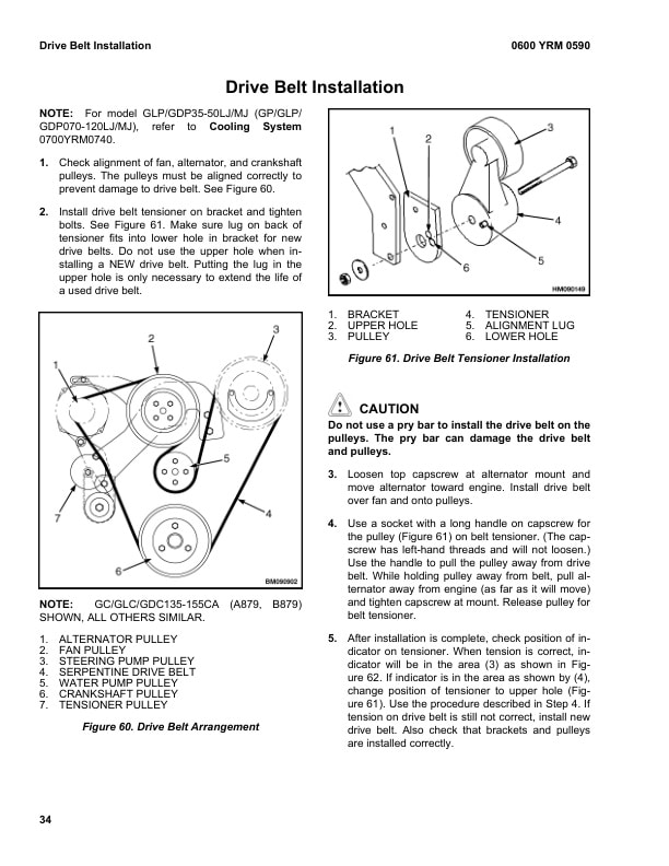 Alternative view of Yale C813 (GDPGLP35-55LJMJ Europe) Forklift Service Manual