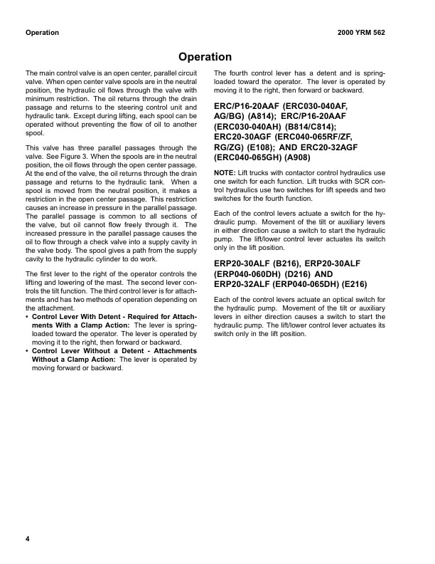 Alternative view of Yale C814 (ERCERP16AAF, ERCERP18AAF, ERCERP20AAF) Forklift Service Manual