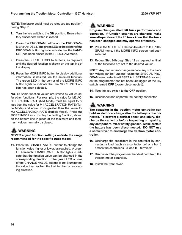Alternative view of Yale C815 (NR035-045AE; NDR030AE) Forklift Service Manual