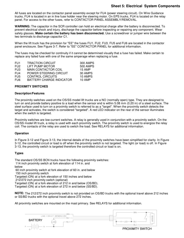 Alternative view of Yale C826 (OSSS030BD) Forklift Service Manual
