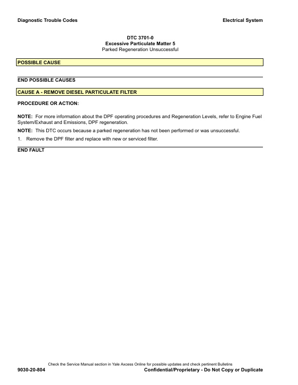 Alternative view of Yale C909 (GDPGLP80VX, GDPGLP80VX9, GDPGLP90VX, GP80VX Service Manual
