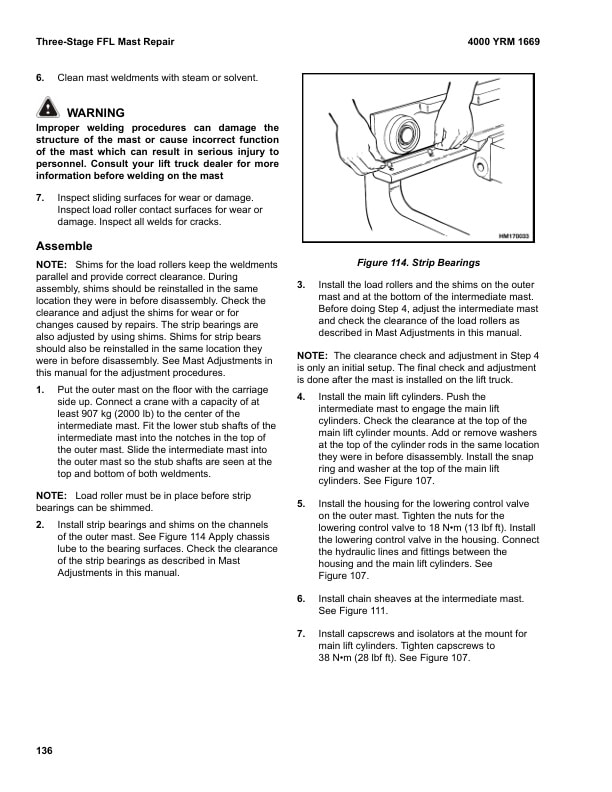 Yale C910 (GCGLC040VX, GCGLC050VX, GCGLC055SVX, GCGLC60VX, GCGLC070VX) Forklift Service Manual 3 Yale C910 (GCGLC040VX, GCGLC050VX, GCGLC055SVX, GCGLC60VX, GCGLC070VX) Forklift Service Manual - Image 3
