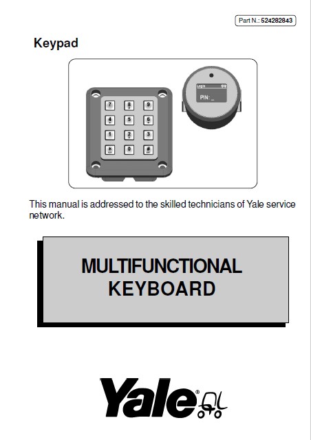 Alternative view of Yale D857 (MO20 MO20S) Forklift Service Manual