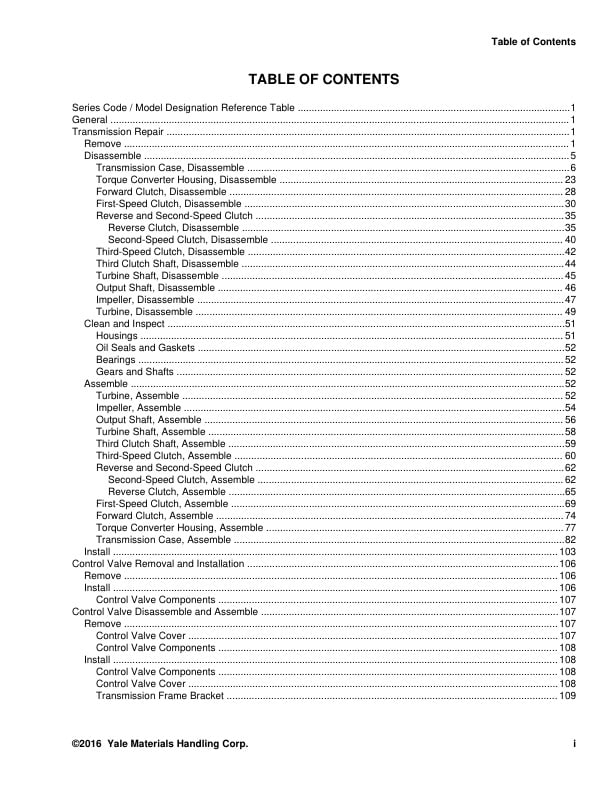 Yale D877 (GDP130EB, GDP140EB, GDP160EB Europe) 02.2023 Forklift Service Manual 3 Yale D877 (GDP130EB, GDP140EB, GDP160EB Europe) 02.2023 Forklift Service Manual - Image 3