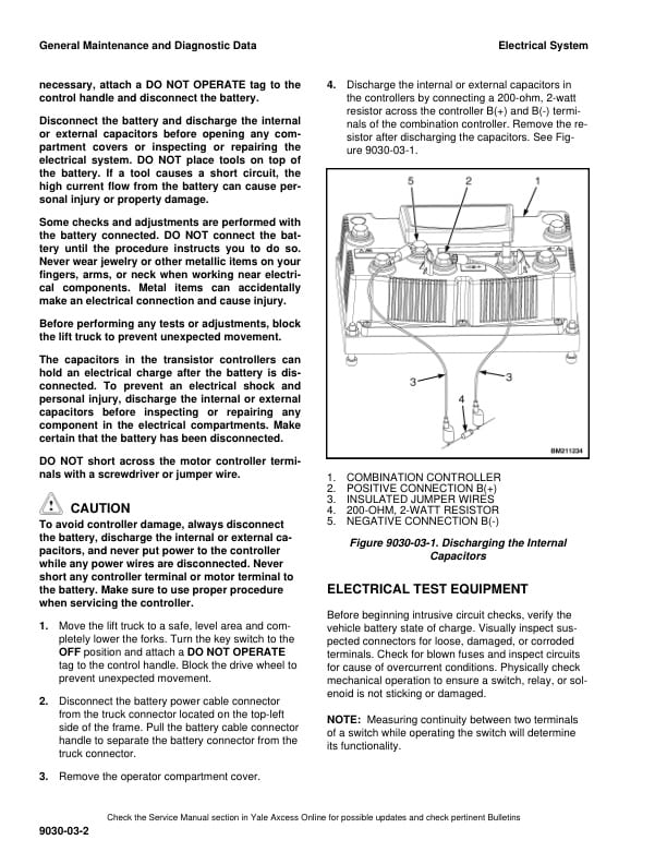 Yale D902 (MTR005-F) Forklift Service Manual 3 Yale D902 (MTR005-F) Forklift Service Manual - Image 3