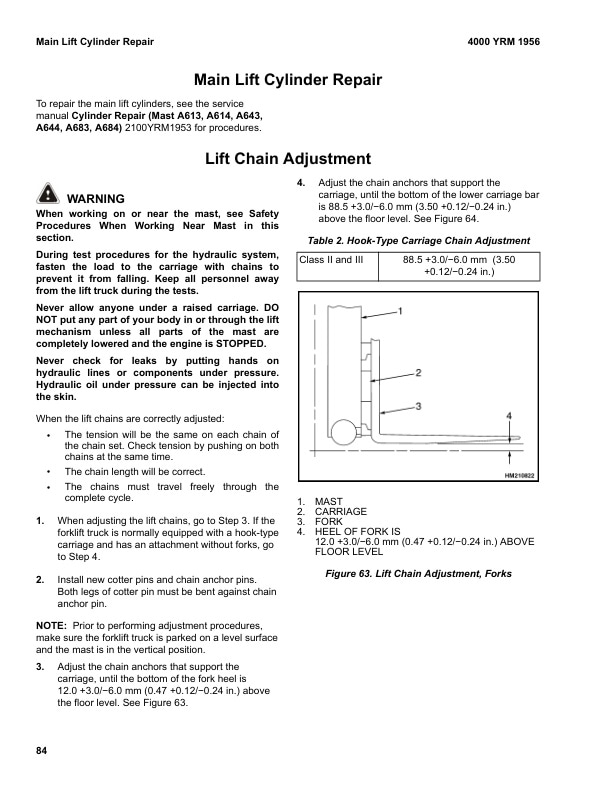 Yale D909 (GDP170VX, GDP175VX36, GDP190VX, GLP170VX, GLP175VX36, GLP190VX) Forklift Service Manual 3 Yale D909 (GDP170VX, GDP175VX36, GDP190VX, GLP170VX, GLP175VX36, GLP190VX) Forklift Service Manual - Image 3