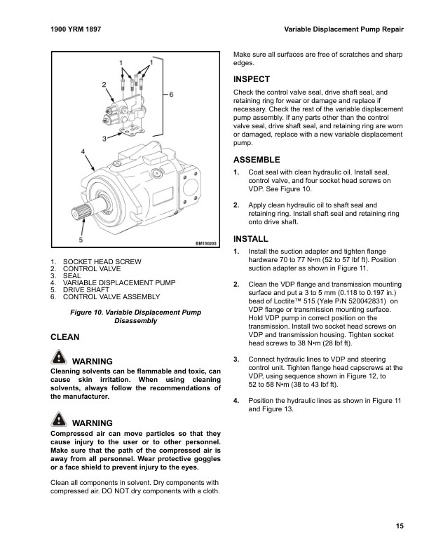 Alternative view of Yale D909 (GDP80VX, GDP80VX9, GDP90VX, GLP80VX, GLP80VX9, GLP90VX Europe) Forklift Service Manual