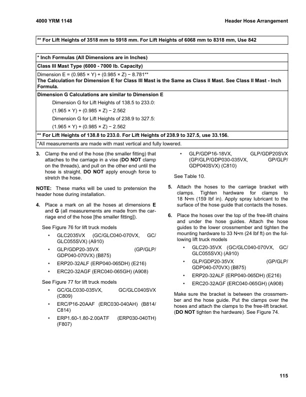 Yale E216 (ERP20ALF, ERP25ALF, ERP30ALF, ERP32ALF) Forklift Service Manual 3 Yale E216 (ERP20ALF, ERP25ALF, ERP30ALF, ERP32ALF) Forklift Service Manual - Image 3