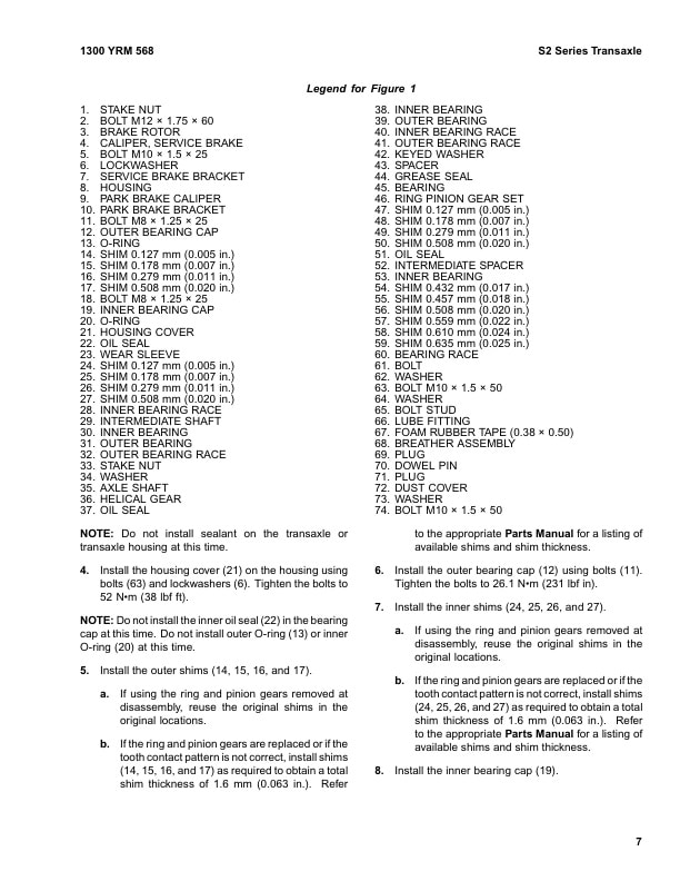 Alternative view of Yale E807 (ERP030-040TGN) Forklift Service Manual