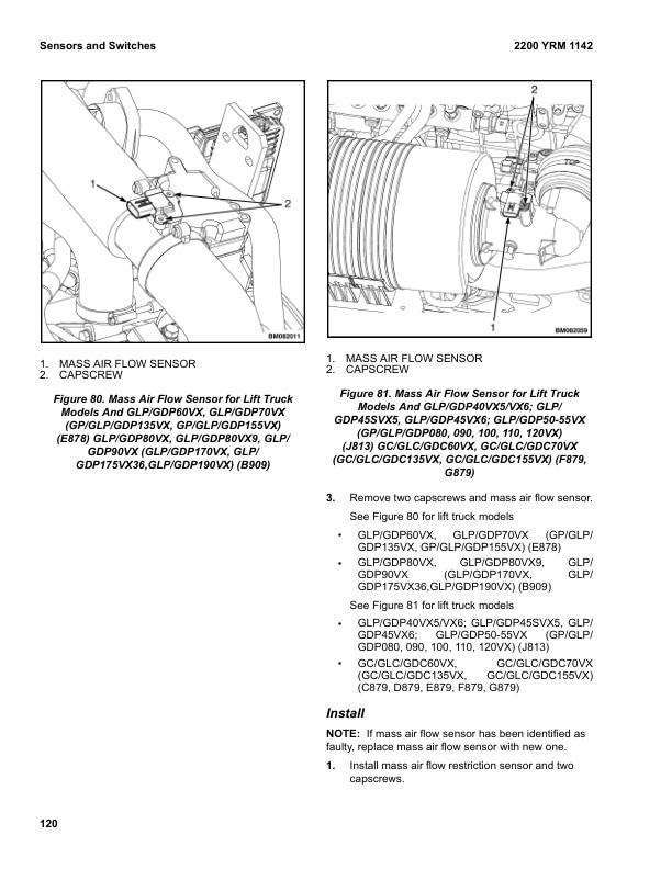Yale E818 (GLC40-45-55VX, GLC55SVX) Forklift Service Manual 3 Yale E818 (GLC40-45-55VX, GLC55SVX) Forklift Service Manual - Image 3