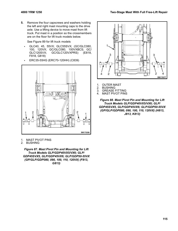 Yale E878 (GLP60VX, GLP70VX, GDP60VX, GDP70VX Europe) Forklift Service Manual 3 Yale E878 (GLP60VX, GLP70VX, GDP60VX, GDP70VX Europe) Forklift Service Manual - Image 3