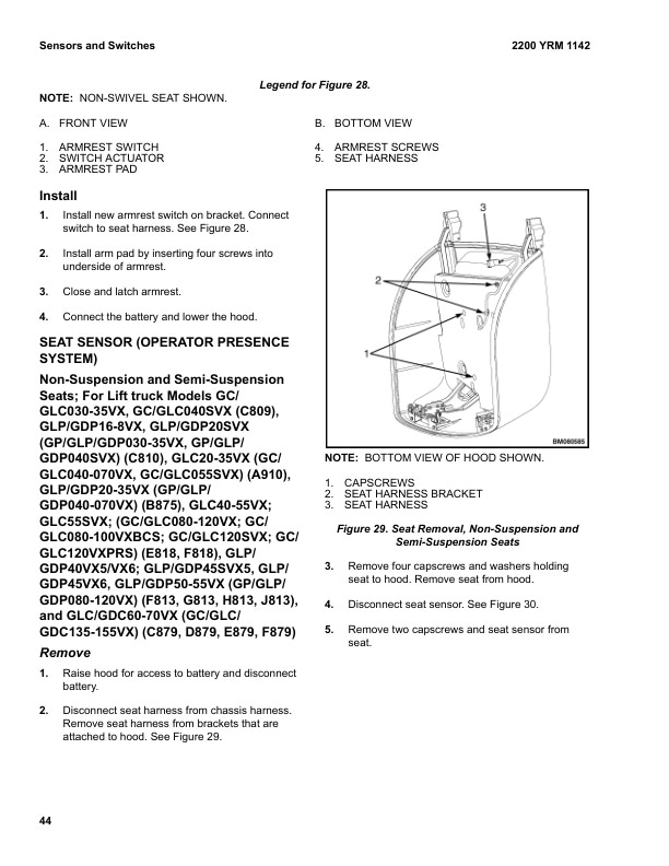 Yale F818 (GLC40-55VX, GLC55SVX) Forklift Service Manual 3 Yale F818 (GLC40-55VX, GLC55SVX) Forklift Service Manual - Image 3