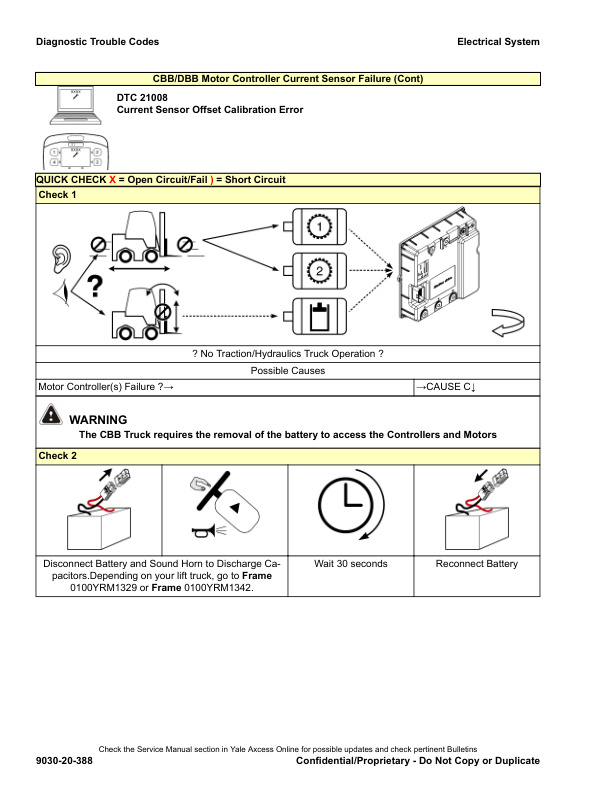 Yale G807 (ERP030VT, ERP035VT, ERP040VT) Forklift Service Manual 3 Yale G807 (ERP030VT, ERP035VT, ERP040VT) Forklift Service Manual - Image 3