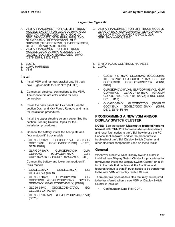 Yale G813 (GLPGDP40VX5, 40VX6,45VX6, GLPGDP45SVX5, 50VX, 55VX Europe) Forklift Service Manual 3 Yale G813 (GLPGDP40VX5, 40VX6,45VX6, GLPGDP45SVX5, 50VX, 55VX Europe) Forklift Service Manual - Image 3