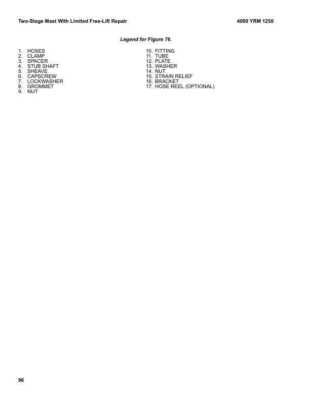 Yale G818 (GLC080-120 VX, GLC080-100VXBCS, GLC120SVX, GLC120VXPRS) Forklift Service Manual 3 Yale G818 (GLC080-120 VX, GLC080-100VXBCS, GLC120SVX, GLC120VXPRS) Forklift Service Manual - Image 3