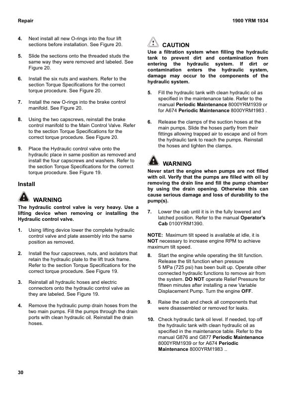 Yale G877 (GDP300EC, GDP330DC, GDP360EC) Forklift Service Manual 3 Yale G877 (GDP300EC, GDP330DC, GDP360EC) Forklift Service Manual - Image 3