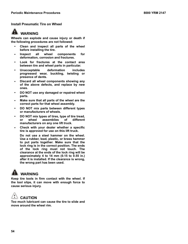 Yale H876 (GDP190DC, GDP210DC, GDP230DC, GDP230DCS, GDP250DC, GD280DC) 05.2023 Forklift Service Manual 3 Yale H876 (GDP190DC, GDP210DC, GDP230DC, GDP230DCS, GDP250DC, GD280DC) 05.2023 Forklift Service Manual - Image 3
