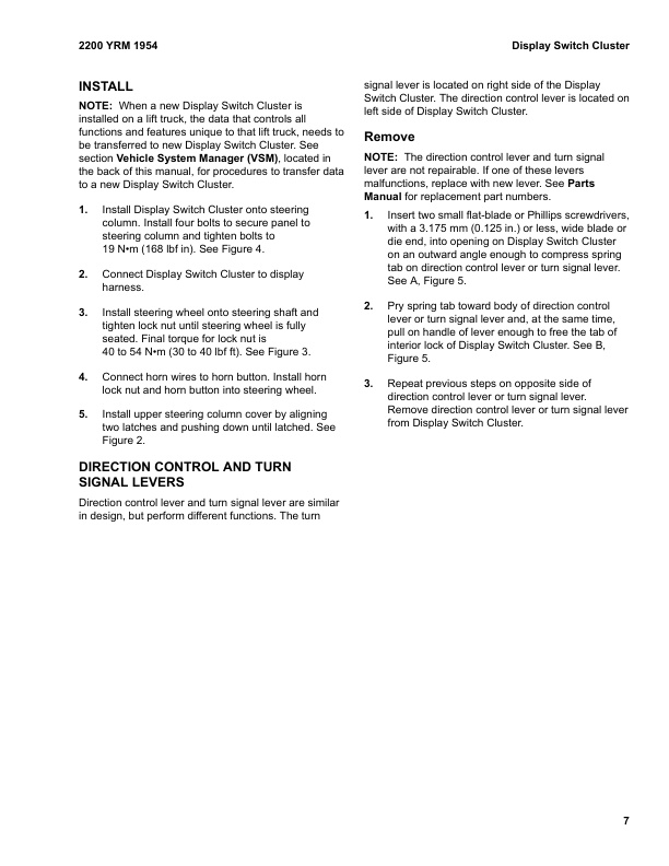 Alternative view of Yale H878 (GP60VX, GLP60VX, GDP60VX, GP70VX, GP70VXS9, GP70SVX, GP80SVX Europe) 02.2023 Forklift Service Manual