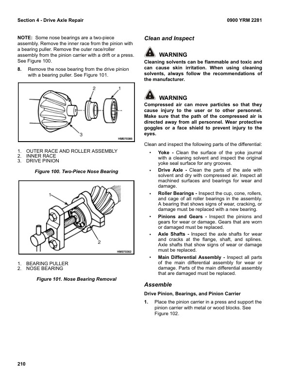 Alternative view of Yale J877 (GDP130EF, GDP140EF, GDP160EF Europe) Forklift Service Manual