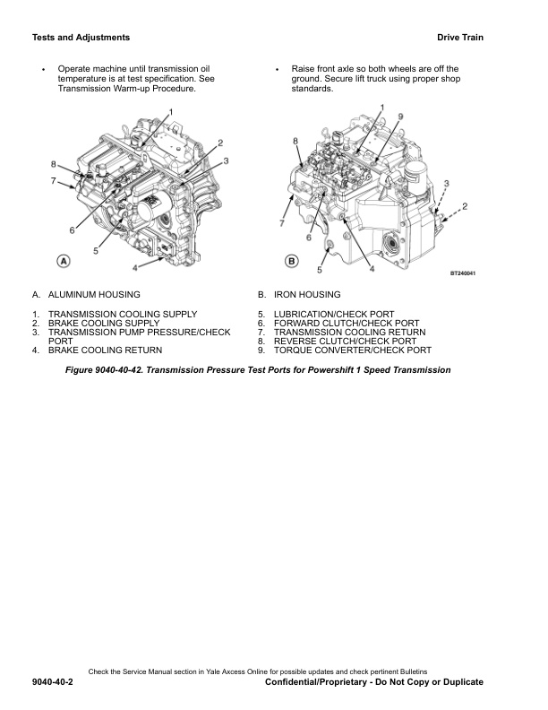 Alternative view of Yale K813 (GPGLPGDP80-120VX) 02.2023 Forklift Service Manual