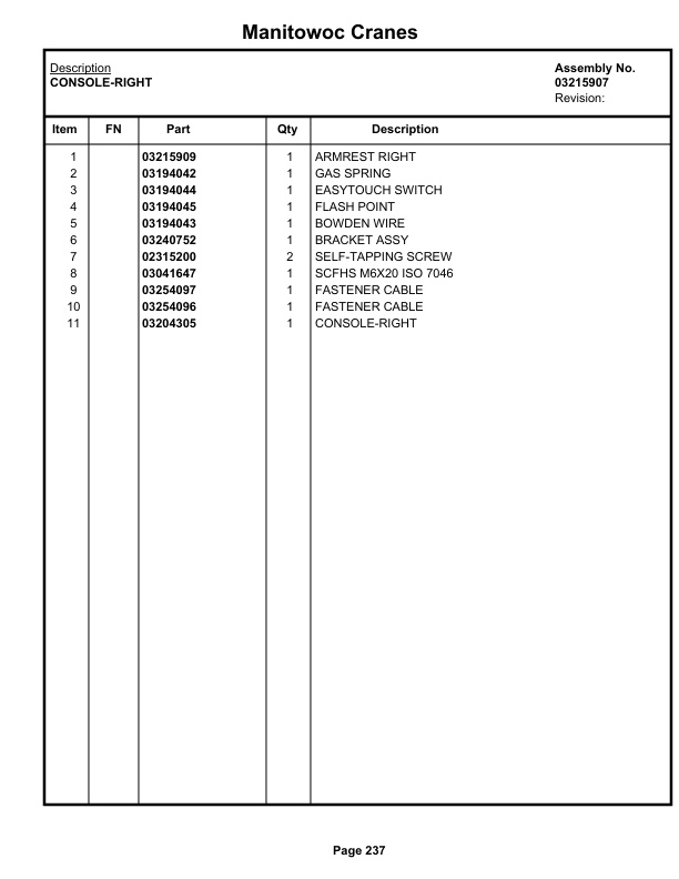 Grove GRT655 - 55US T Crane Parts Manual 616381 2020 2 Grove GRT655 - 55US T Crane Parts Manual 616381 2020-2
