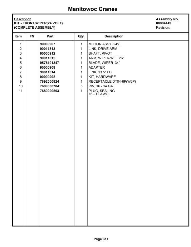 Grove GRT655L - 55US Crane Parts Manual 236802 2019 2 Grove GRT655L - 55US Crane Parts Manual 236802 2019-2