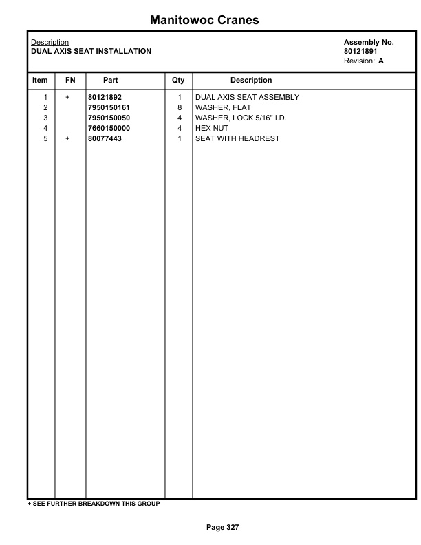 Grove GRT655L - 55US Crane Parts Manual 237000 2021 2 Grove GRT655L - 55US Crane Parts Manual 237000 2021-2
