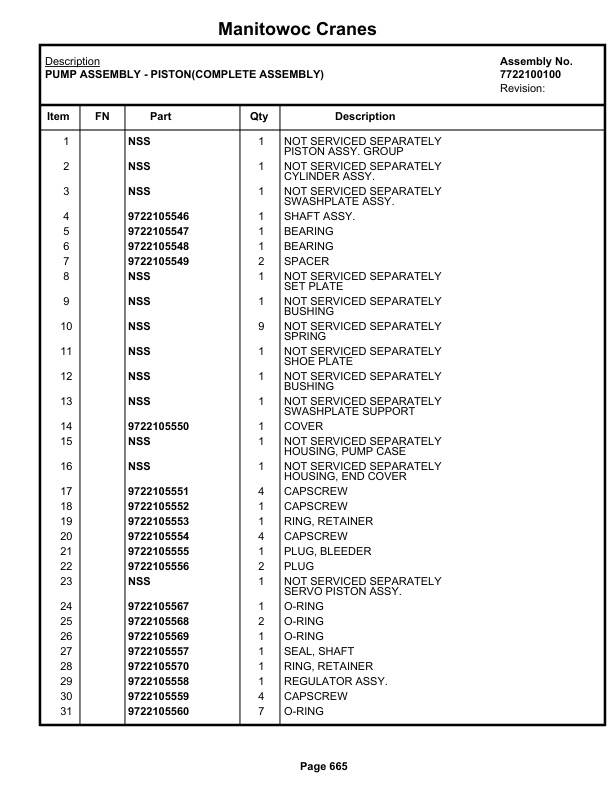 Grove GRT655L - 55US Crane Parts Manual 237094 2021 3 Grove GRT655L - 55US Crane Parts Manual 237094 2021-3