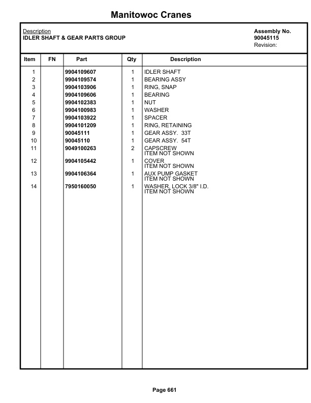Grove GRT655L - 55US Crane Parts Manual 400063 2019 3 Grove GRT655L - 55US Crane Parts Manual 400063 2019-3