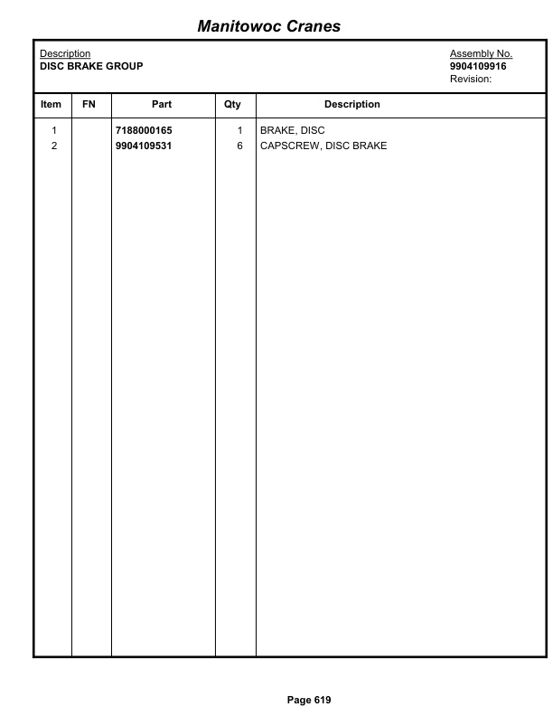 Grove RT650E - 50US T Crane Parts Manual 234519 2013 3 Grove RT650E - 50US T Crane Parts Manual 234519 2013-3