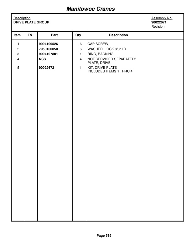 Grove RT650E - 50US T Crane Parts Manual 235767 2016 3 Grove RT650E - 50US T Crane Parts Manual 235767 2016-3