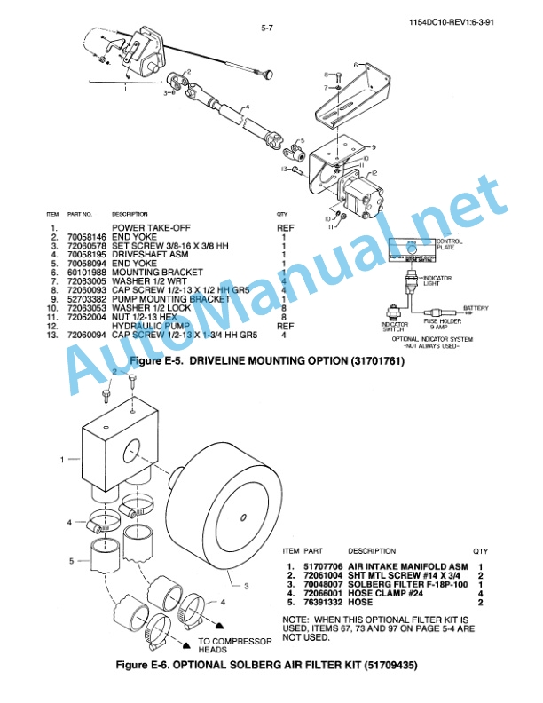 IMT Model 1154 Air Compressor (Dual Cooler - 10 GPM) Service Manual 99900378 12-17-92 4 IMT Model 1154 Air Compressor (Dual Cooler - 10 GPM) Service Manual 99900378 12-17-92 - Image 4