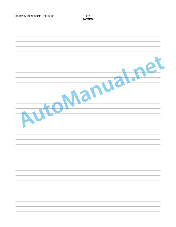 Alternative view of IMT Model 1225R Loader Volume 2 - PARTS AND SPECIFICATIONS 9990024