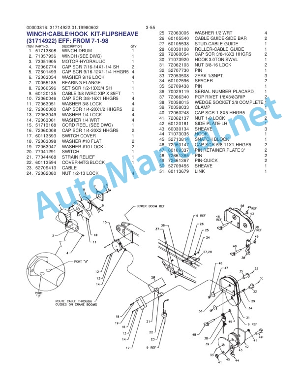 IMT Model 3816 Crane Volume 2 - PARTS AND SPECIFICATIONS 99904729 5 IMT Model 3816 Crane Volume 2 - PARTS AND SPECIFICATIONS 99904729 - Image 5