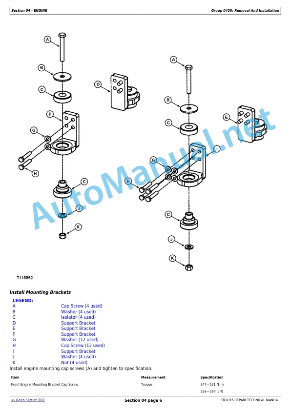 John Deere 4WD Loaders models 644J (SN. -611231), 724J (SN. -611218) Technical Manual TM2076 July 30, 2009 3 John Deere 4WD Loaders models 644J (SN. -611231), 724J (SN. -611218) Technical Manual TM2076 July 30, 2009 - Image 3