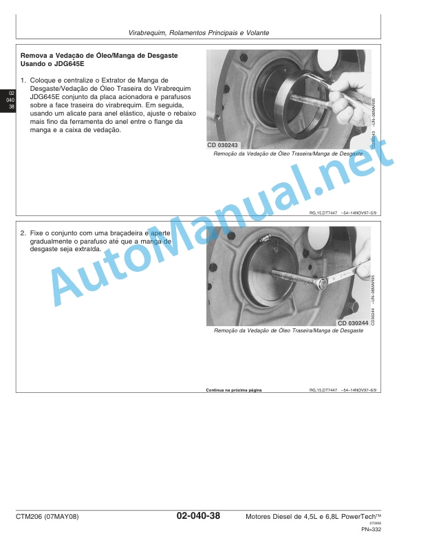 John Deere Diesel Engines PowerTech 4.5L and 6.8L - Motor Base Technical Manual 07MAY08 Portuguese 3 John Deere Diesel Engines PowerTech 4.5L and 6.8L - Motor Base Technical Manual 07MAY08 Portuguese - Image 3