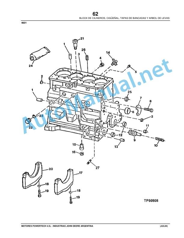 John Deere PowerTech 4.5 L - Motores 4045 OEM Parts Catalog May 10, Revised Spanish 4 John Deere PowerTech 4.5 L - Motores 4045 OEM Parts Catalog May 10, Revised Spanish-4