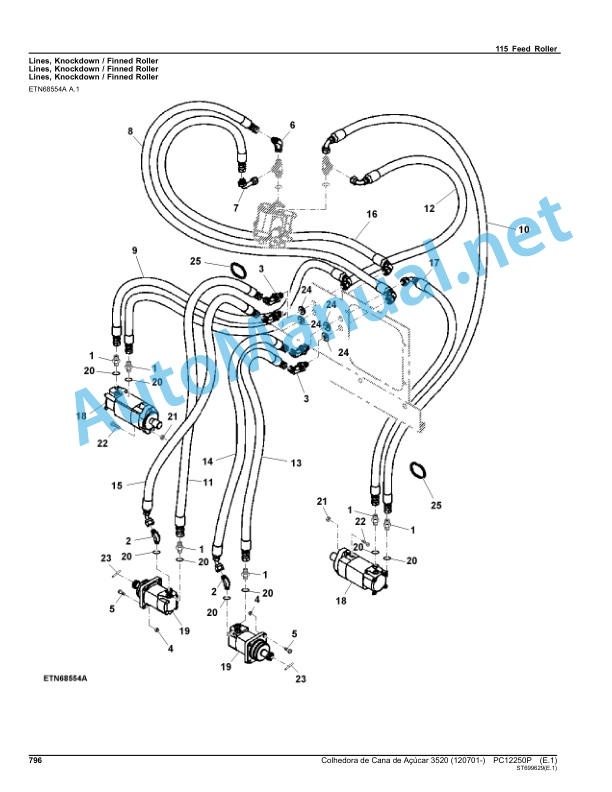 John Deere Sugarcane Harvester 3520 (120701-) Parts Catalog PC12250P July 2014 Portuguese 5 John Deere Sugarcane Harvester 3520 (120701-) Parts Catalog PC12250P July 2014 Portuguese - Image 5