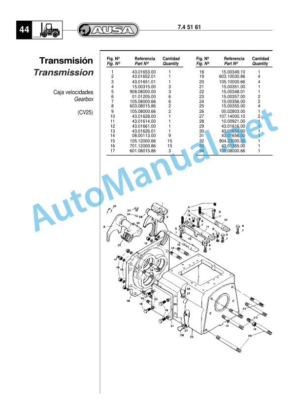 Kubota CV 25 - CVH 25 Parts Manual 3 Kubota CV 25 - CVH 25 Parts Manual-3