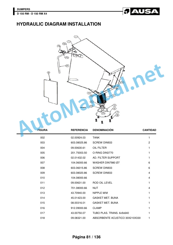 Kubota D 150 RM - D 150 RM X4 Parts Manual 4 Kubota D 150 RM - D 150 RM X4 Parts Manual - Image 4