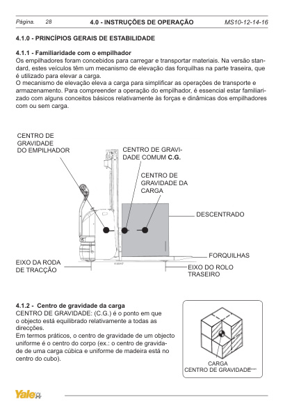 Alternative view of Yale A959 (MS16 - BR) Forklift Service Manual