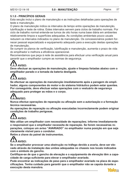 Yale A959 (MS16 - BR) Forklift Service Manual 3 Yale A959 (MS16 - BR) Forklift Service Manual - Image 3